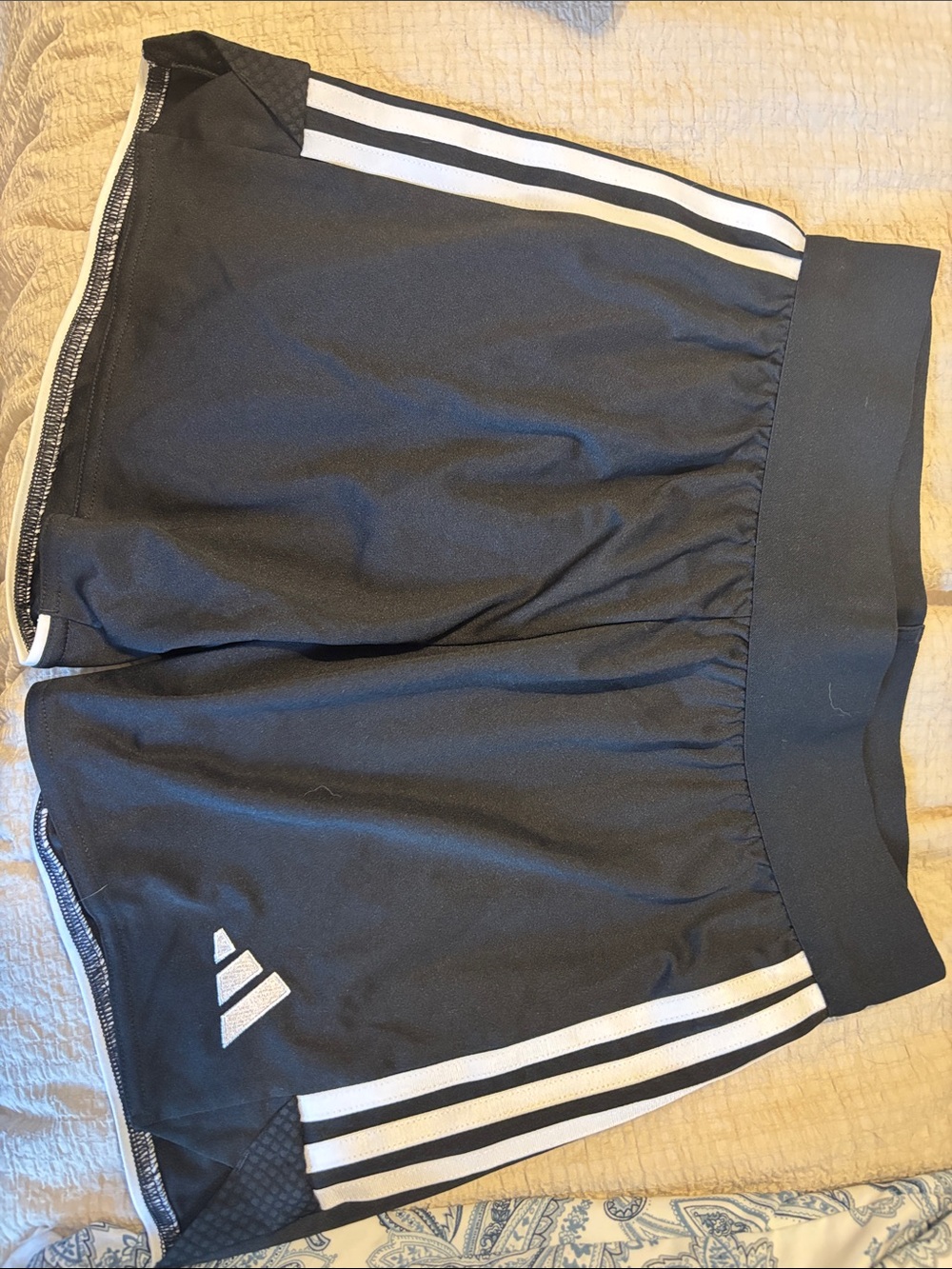 adidas Black and White Athletic Shorts